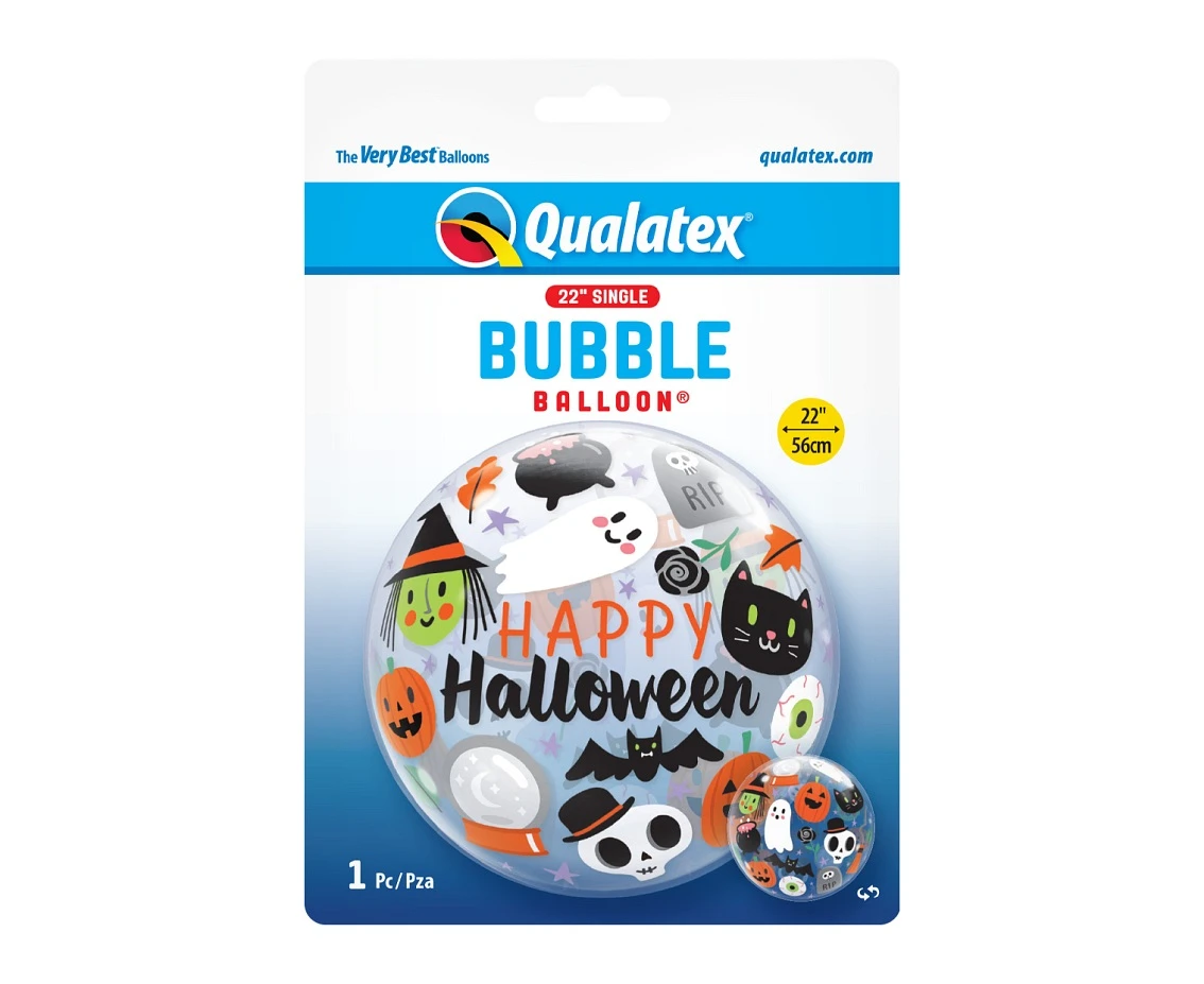 Balon foliowy 22" QL Bubble Poj. "Everything Halloween" KK
