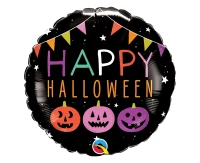 Balon foliowy 18" QL RND "Happy Halloween" (dynie i banery) KK