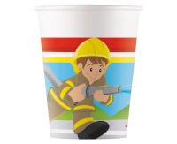 Kubeczki papierowe (WM) Firefighters, 200 ml, 8 szt. (SUP label) KK
