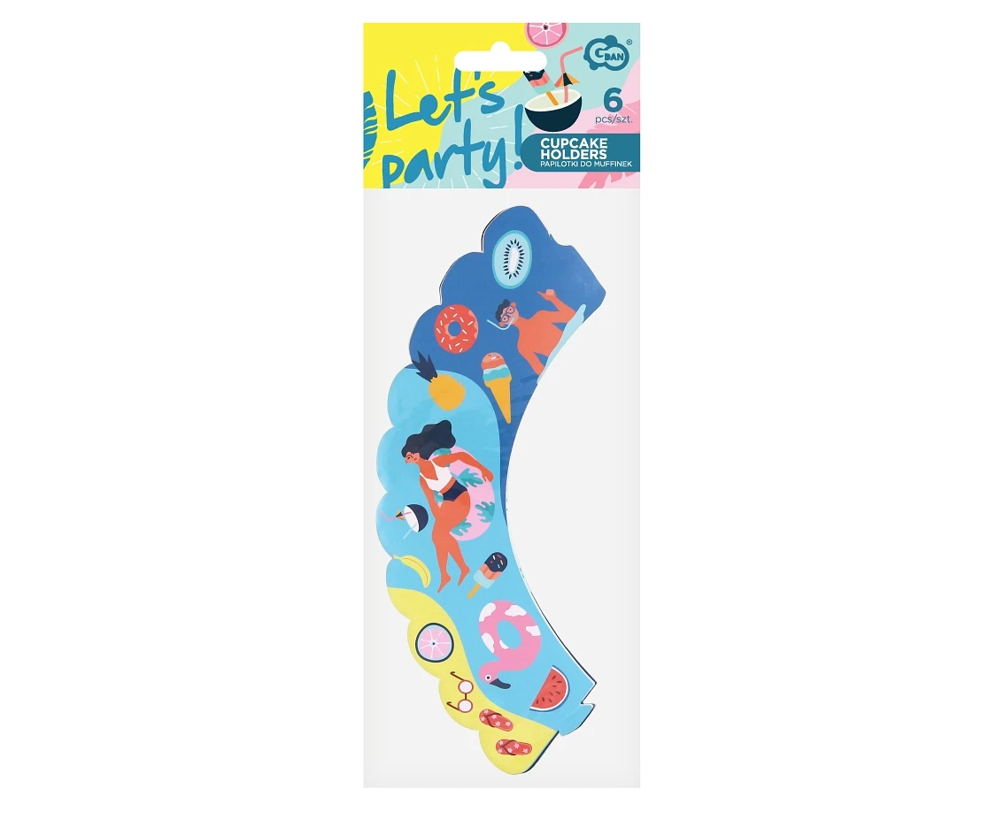 Papilotki do muffinek Summer - Let''''s party, 6 szt. KK