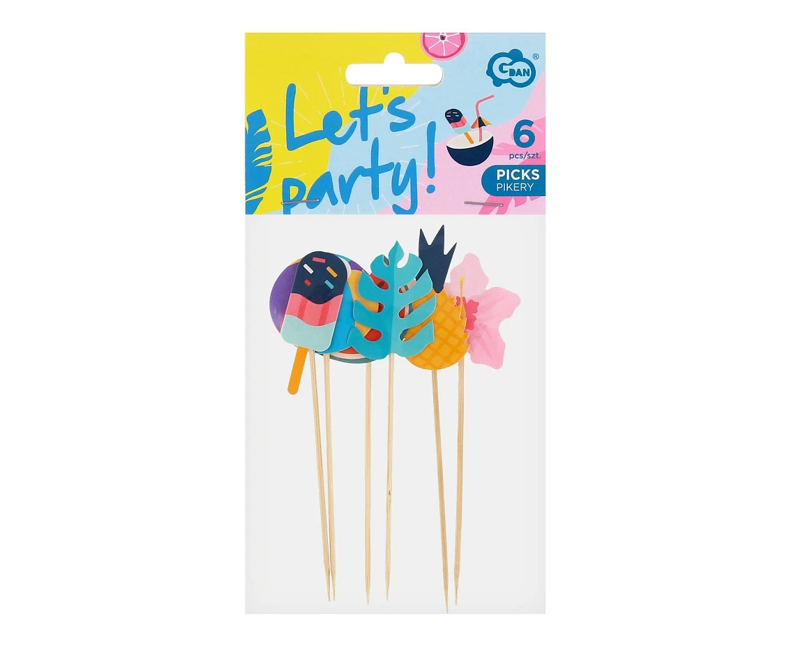 Pikery Summer - Let's party, 6 szt.