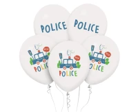 Balony Police, 12 cali/ 5 szt.