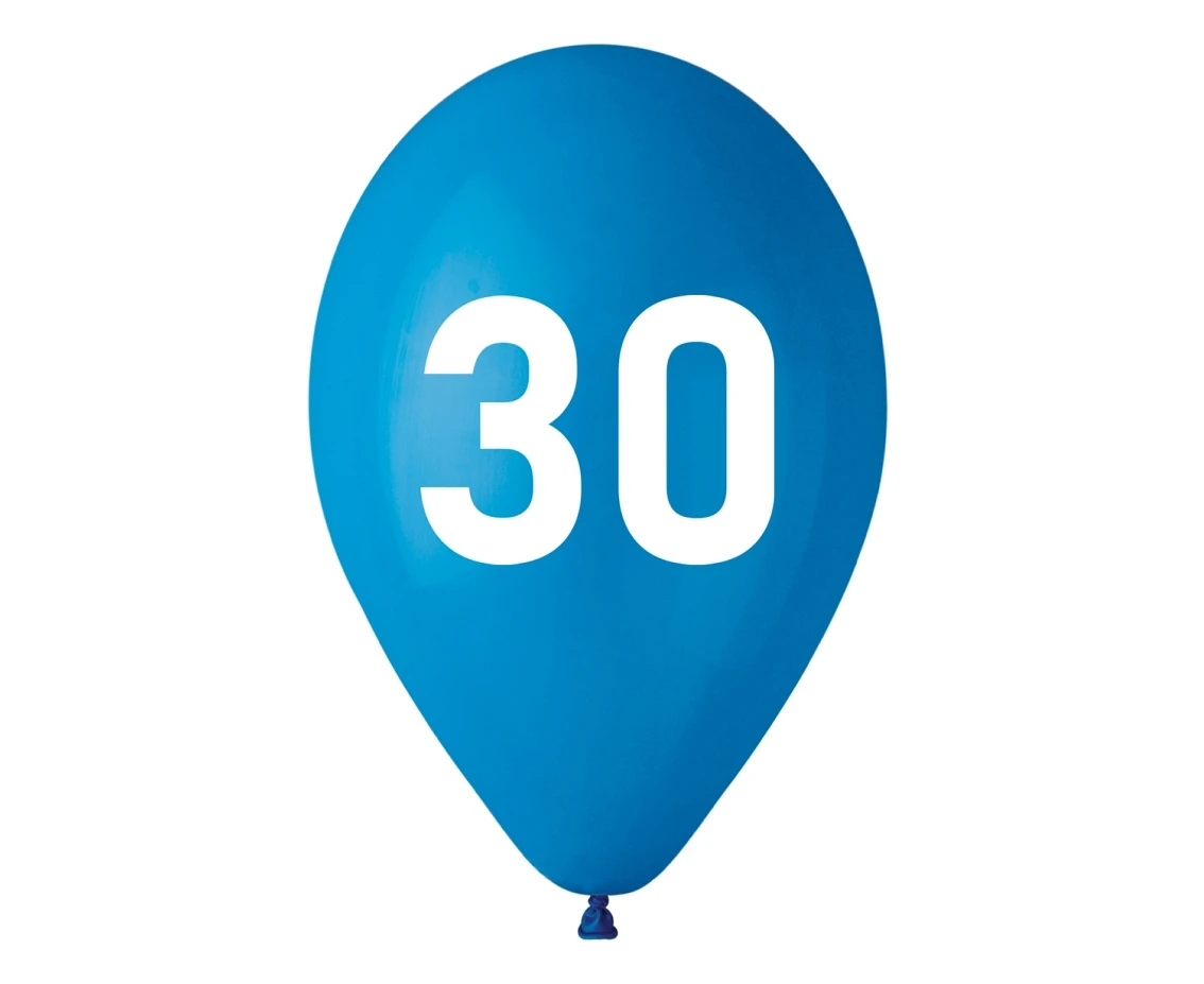 Balony 30, niebieskie, 12"/ 5 szt. KK