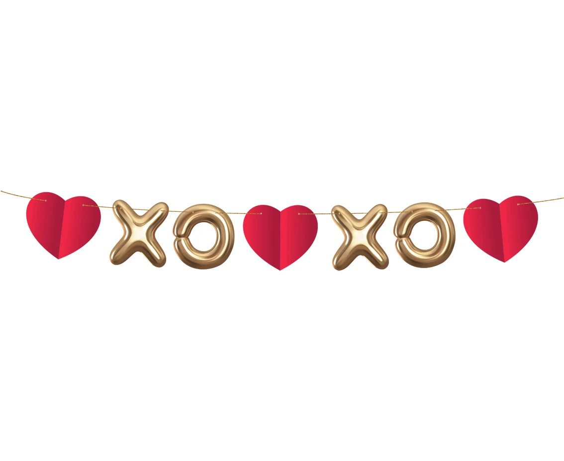 Girlanda papierowa XoXo, 200 cm KK