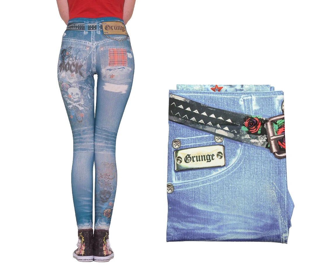 Leginsy "Dżinsy" M/L
