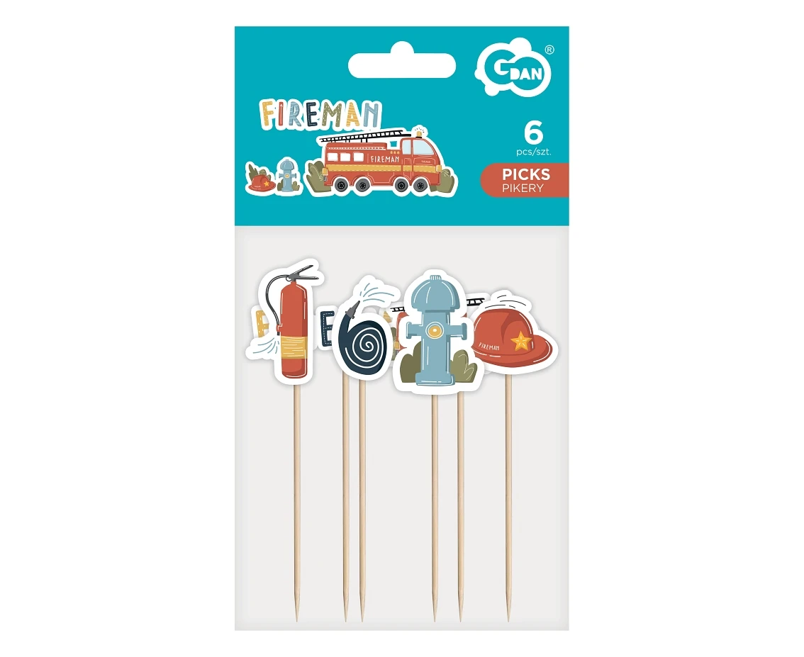 Pikery Fireman, 6 szt.
