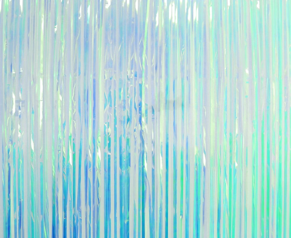 Kurtyna opalizująca, błękitna, 100x200 cm