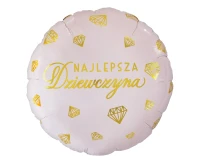 Balon foliowy Najlepsza Dziewczyna, 18" KK