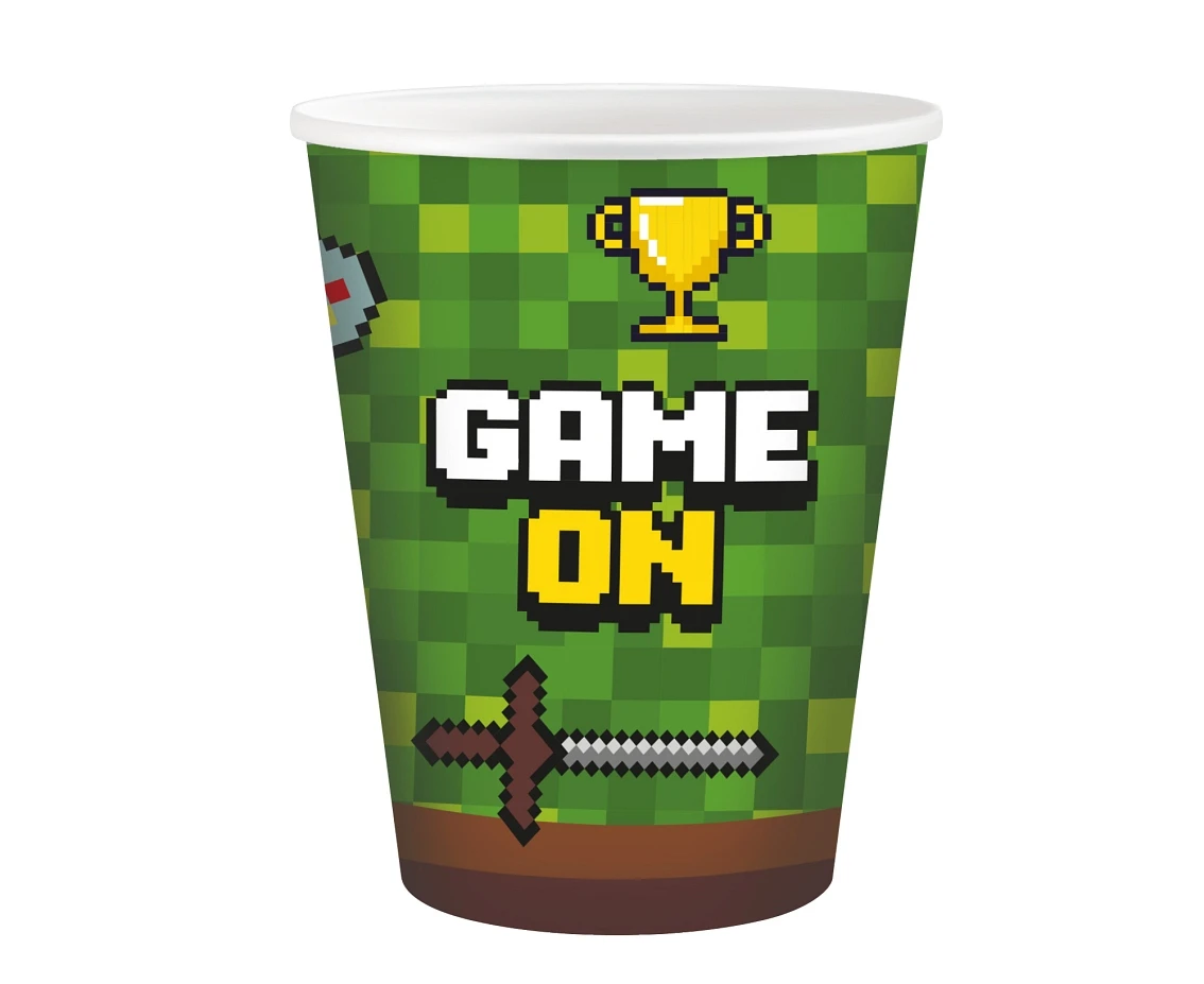 Kubeczki papierowe Game On, 250 ml, 6 szt. KK