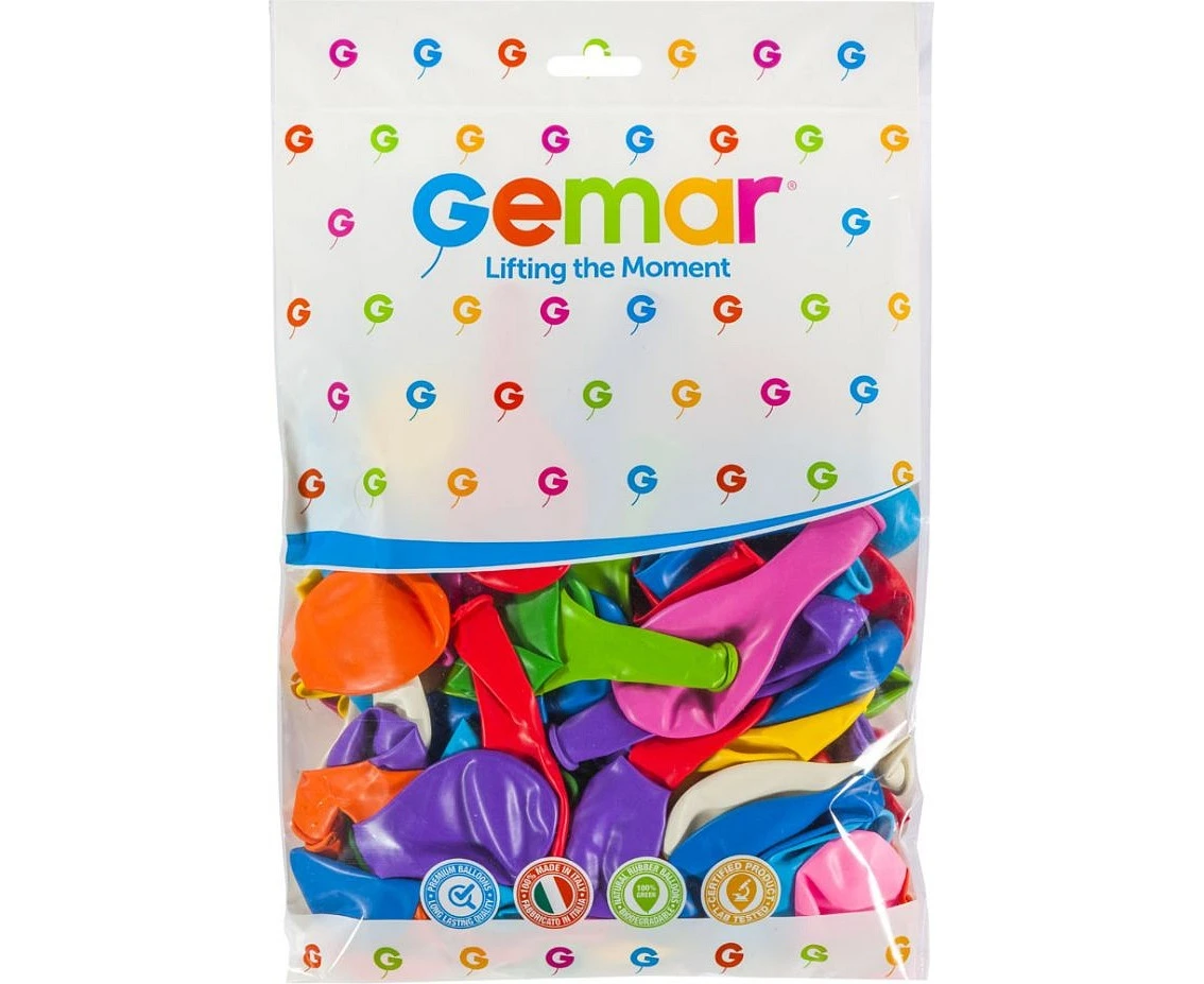 Balony Gemar 9", pastel mix, 100szt.