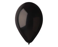 Balony Gemar 10", pastel czarne, 100szt.