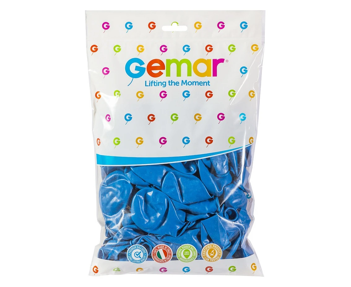 Balony Gemar 10", pastel niebieskie, 100szt.