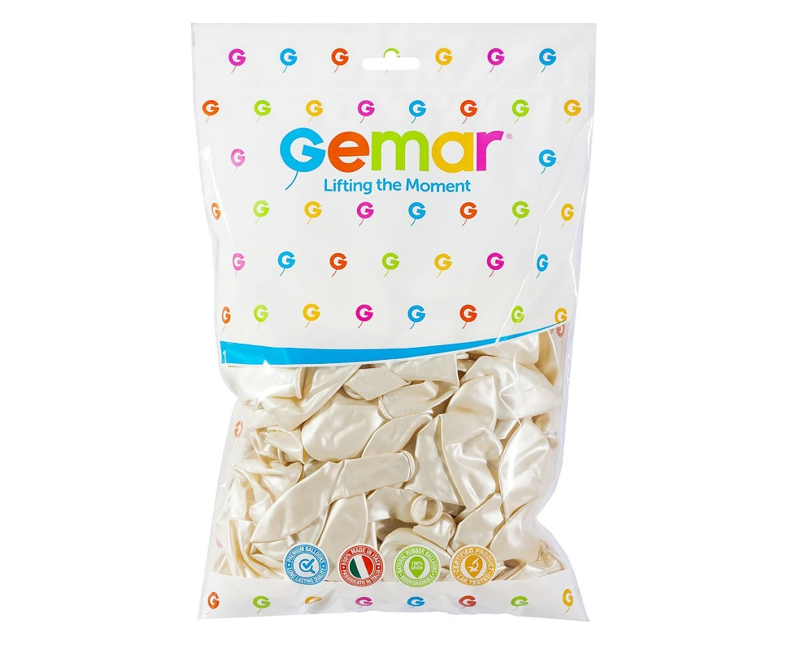 Balony Gemar 10", metalik perłowe, 100szt.