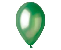 Balony Gemar 10", metalik zielone, 100szt.