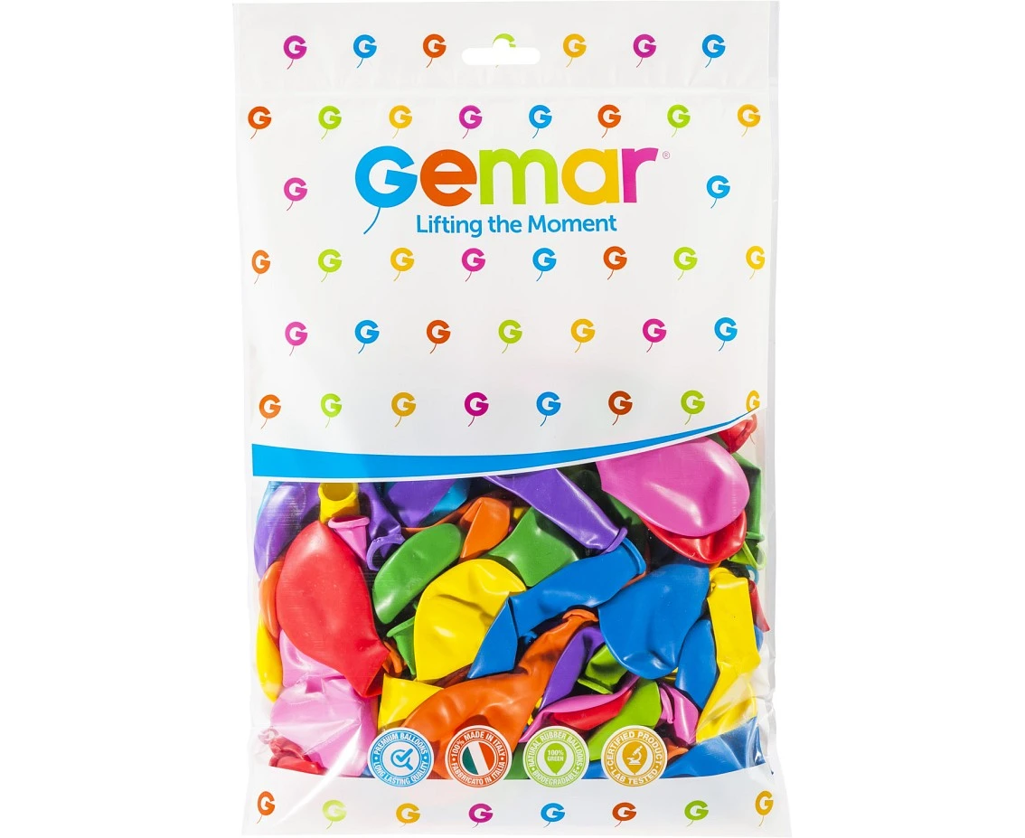 Balony Gemar 12", pastel mix, 100szt.