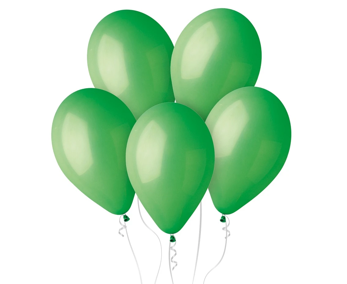 Balony Gemar 12", pastel zielone, 100szt.