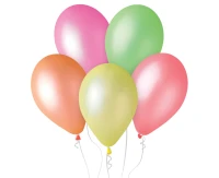 Balony Gemar 13", pastel fluor mix, 100szt.