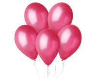 Balony Gemar 12", metalik czerwone, 100szt.