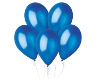 Balony Gemar 12", metalik oceaniczne niebieskie, 100szt.
