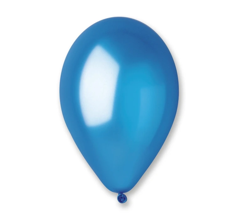 Balony Gemar 12", metalik niebieskie, 100szt.