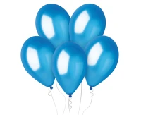 Balony Gemar 12", metalik niebieskie, 100szt.