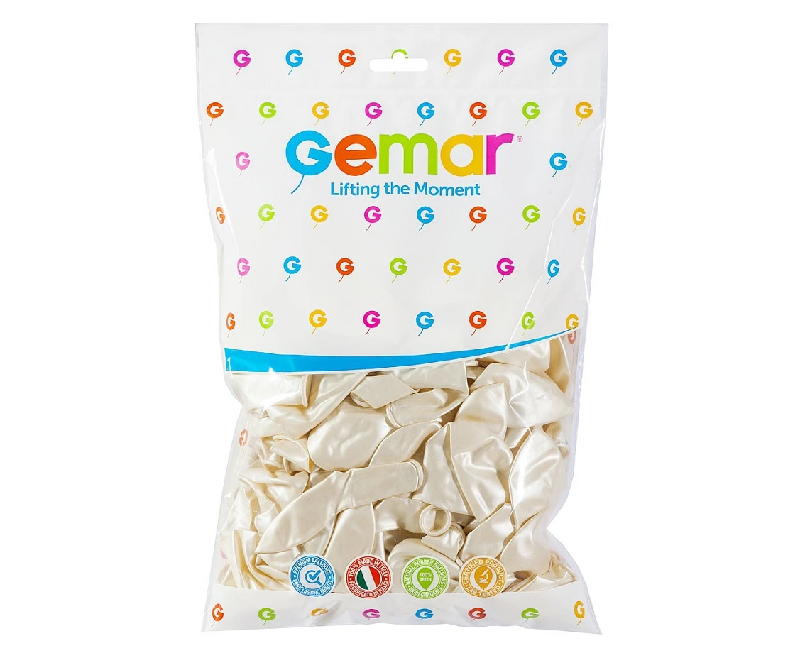 Balony Gemar 12", metalik perłowe, 100szt.
