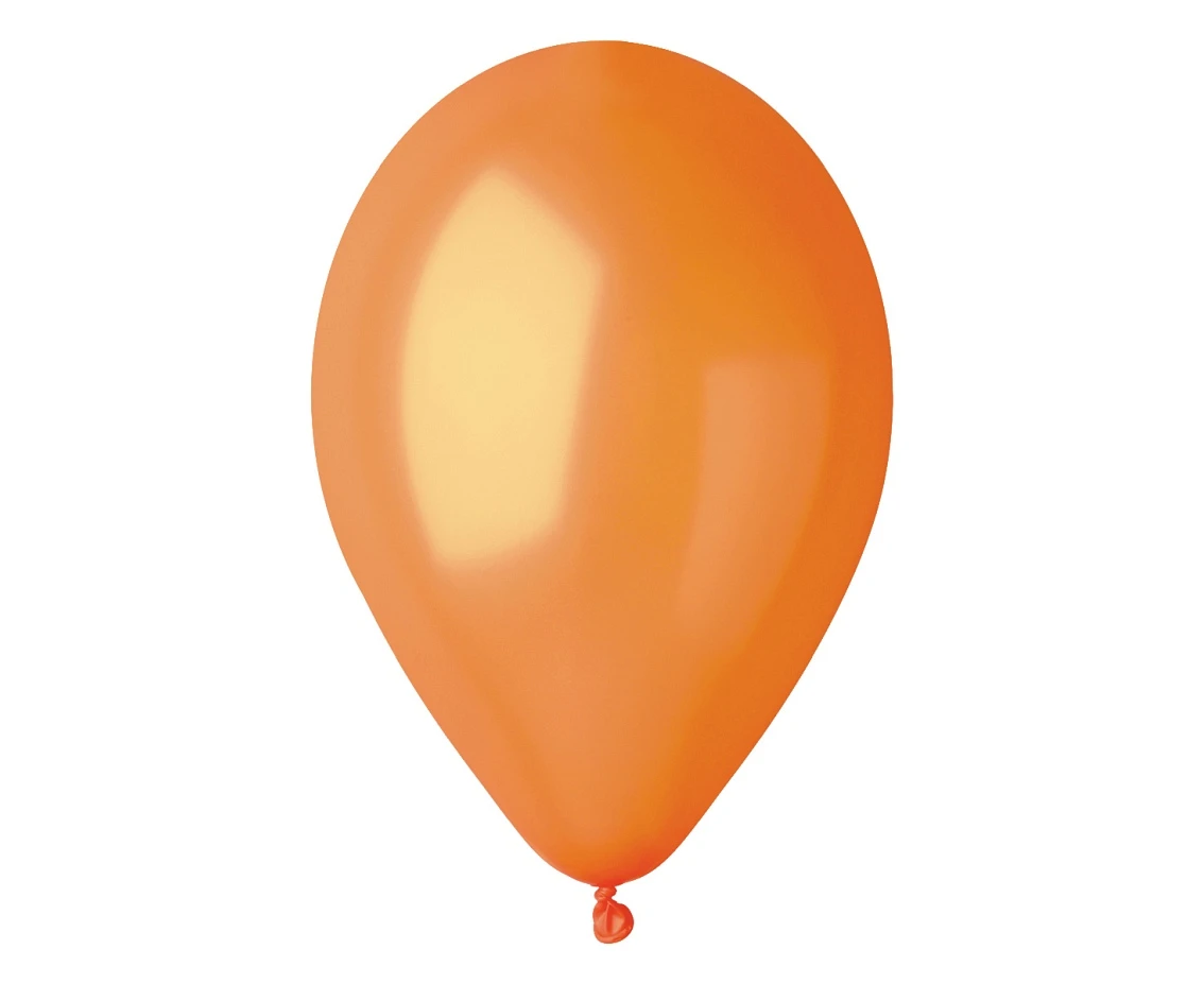 Balony Gemar 12", metalik pomarańczowe, 100szt.