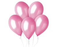 Balony Gemar 12", metalik różowe, 100szt.