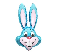 Balon foliowy 14" FX - Rabbit - Królik (niebieski), niepakowany