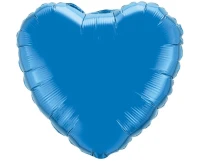 Balon foliowy 18" FX - Serce (niebieskie), niepakowany
