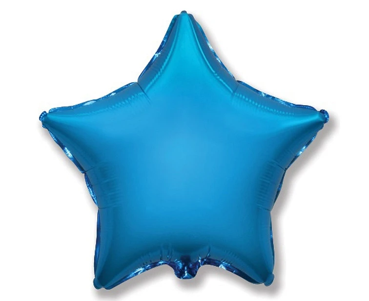 Balon foliowy 18" FX - Gwiazda (niebieska), niepakowany