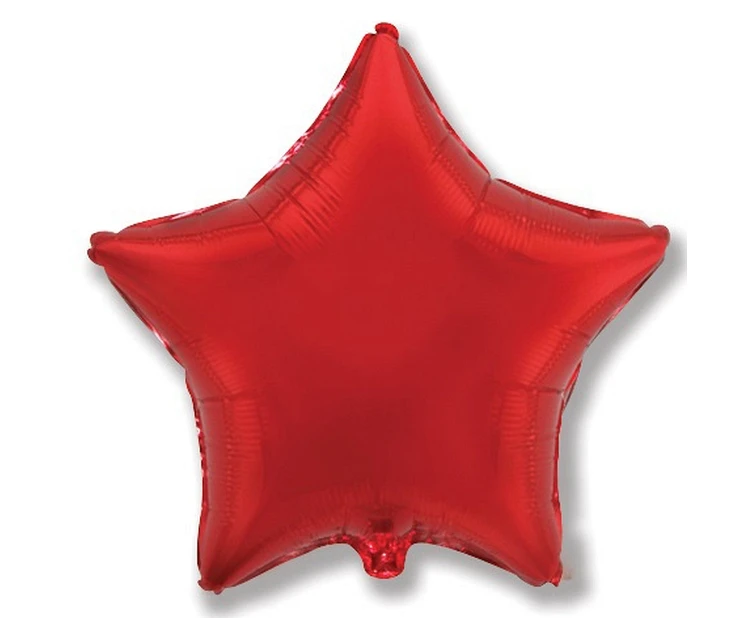 Balon foliowy 18" FX - Gwiazda (czerwona), niepakowany