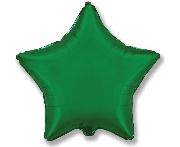 Balon foliowy 18" FX - Gwiazda (zielona), niepakowany