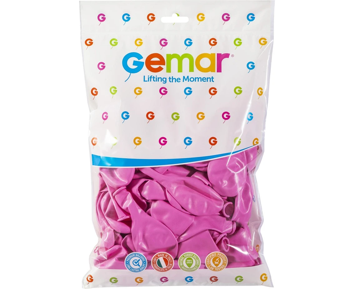 Balony Gemar 9", pastel różowe, 100szt.