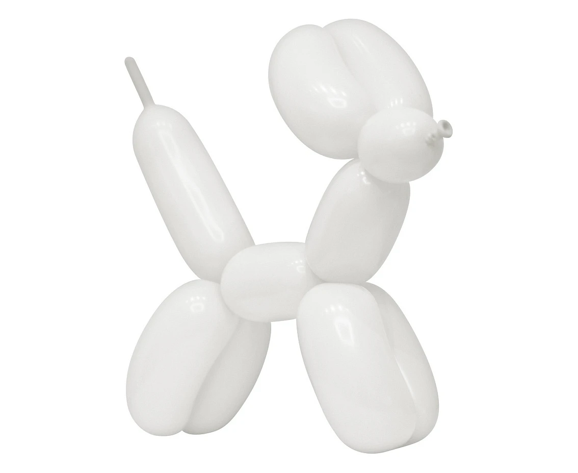 Balony Gemar, rurki włoskie białe, 100szt.