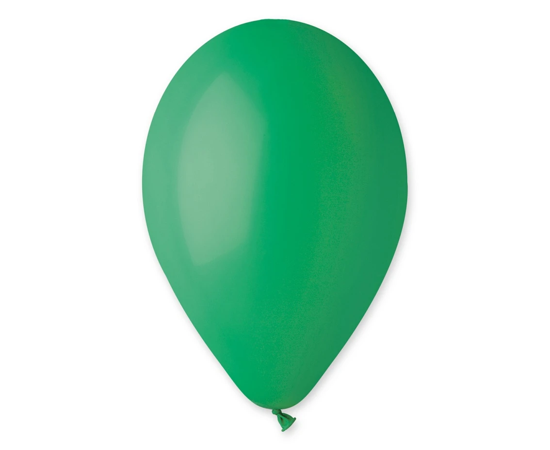 Balony Gemar 10", pastel ciemnozielone, 100szt.