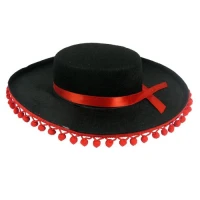 Kapelusz "Sombrero z pomponikami", rozm. un