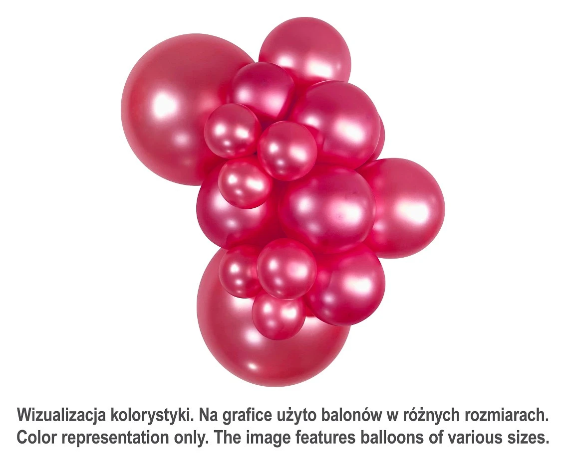 Balony Sempertex 5", (metallic fuchsia) Metallic Fuksja, 50 szt.