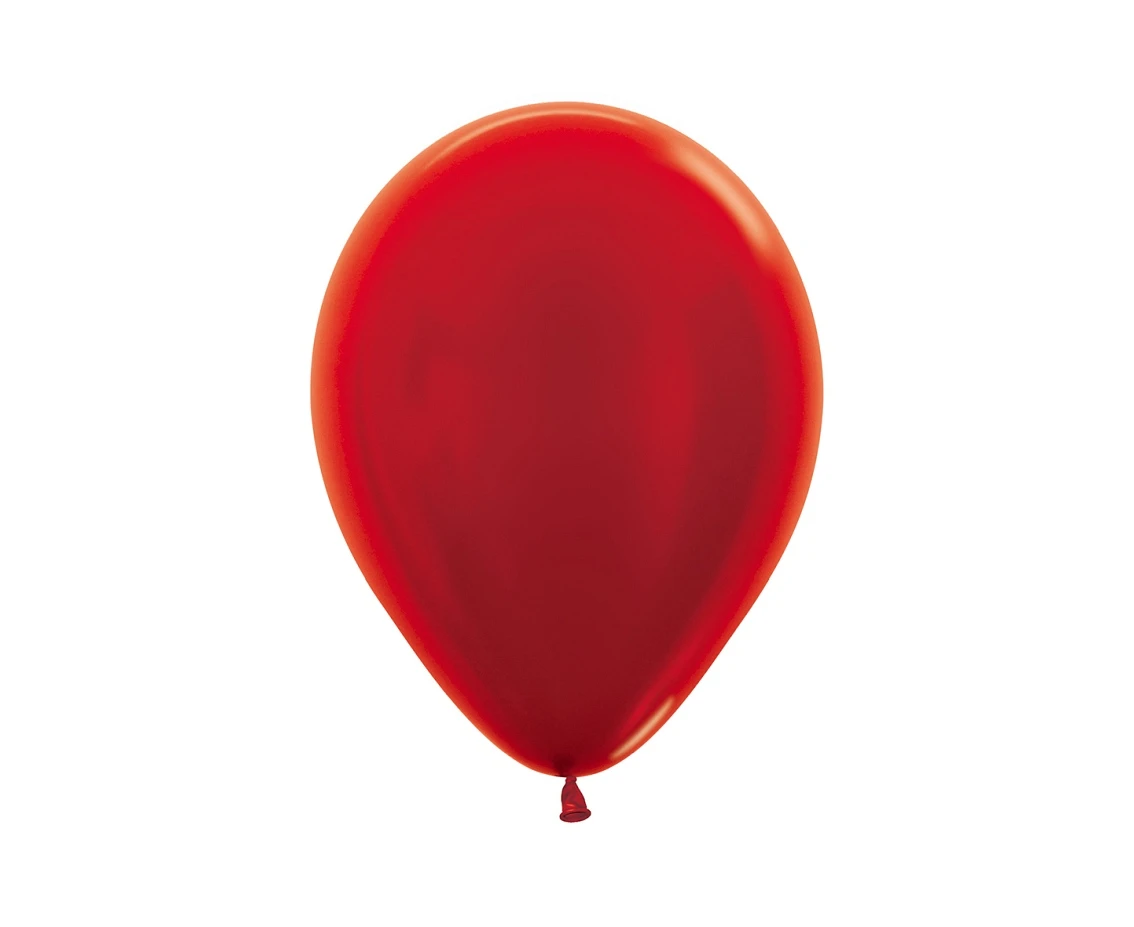 Balony Sempertex 5", (metallic red) Metallic Czerwone, 50 szt.