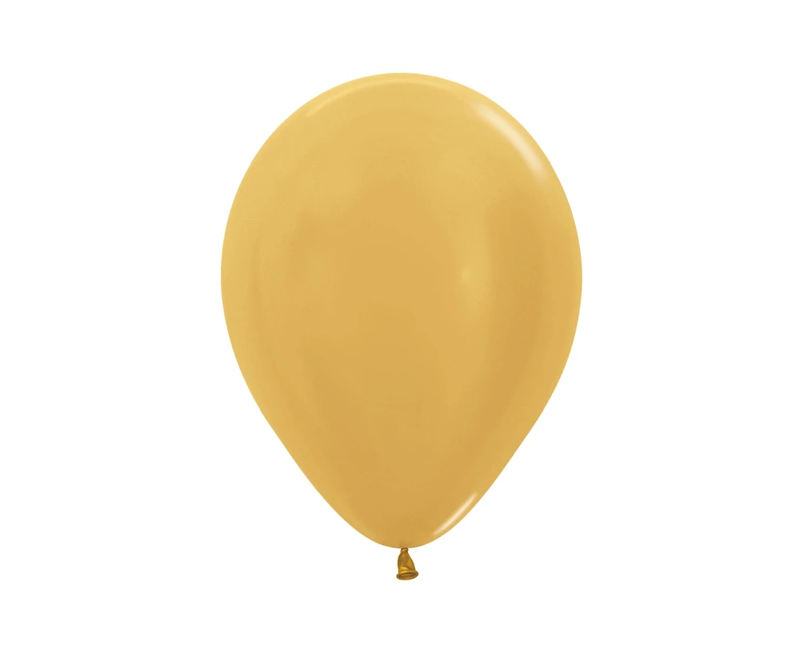 Balony Sempertex 5", (metallic gold) Metallic Złote, 50 szt.
