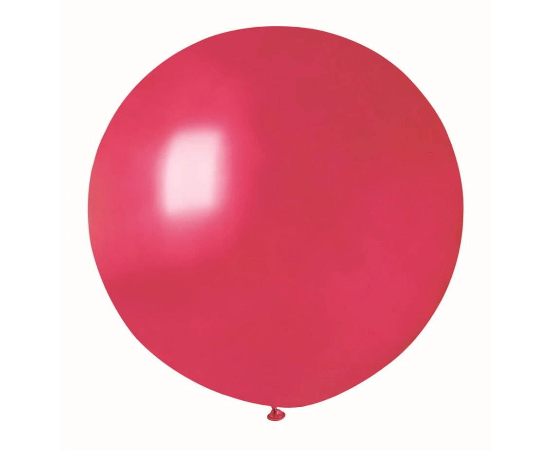 Balony Gemar, kula metalik 0.65m czerwona, 1szt. KK