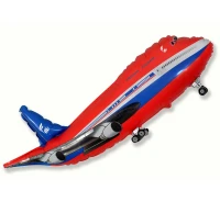 Balon foliowy 24" FX - Samolot (czerwony), niepakowany