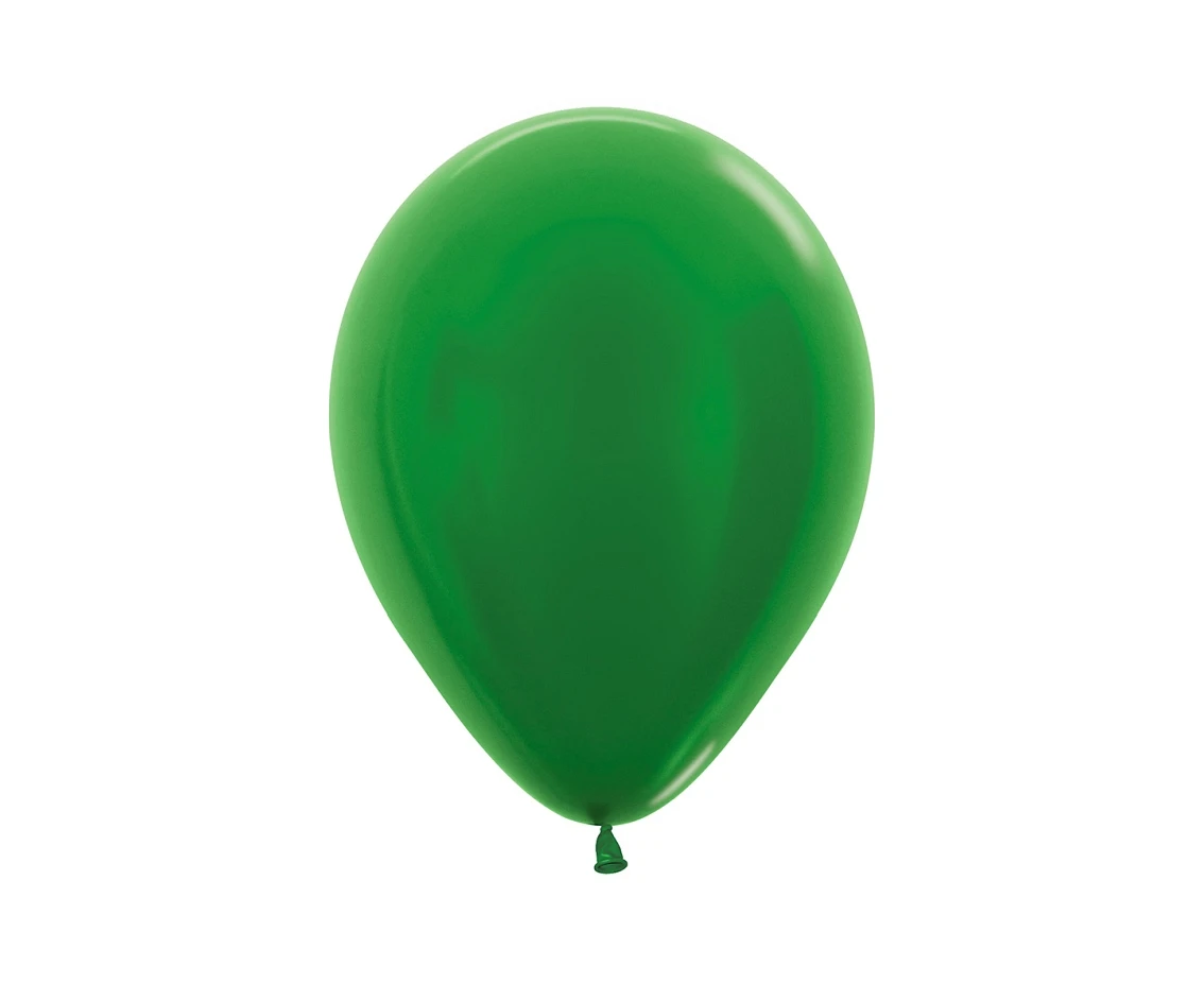 Balony Sempertex 5", (metallic green) Metallic Zielone, 50 szt.