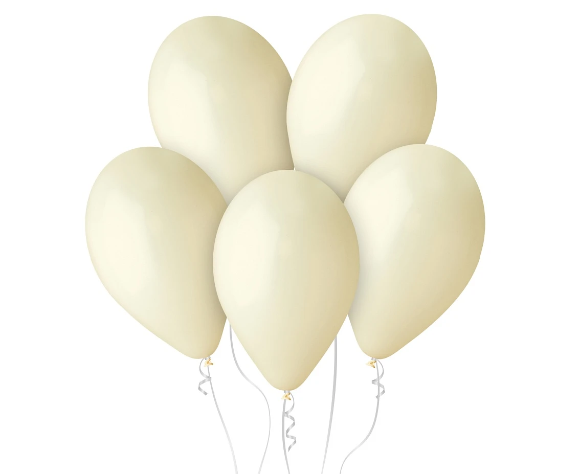 Balony Gemar 12", pastel kość słoniowa macaron, 100szt.