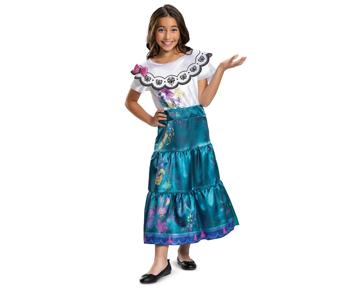 Strój Mirabel Deluxe - Encanto (licencja), rozm. M (7-8 lat) KK