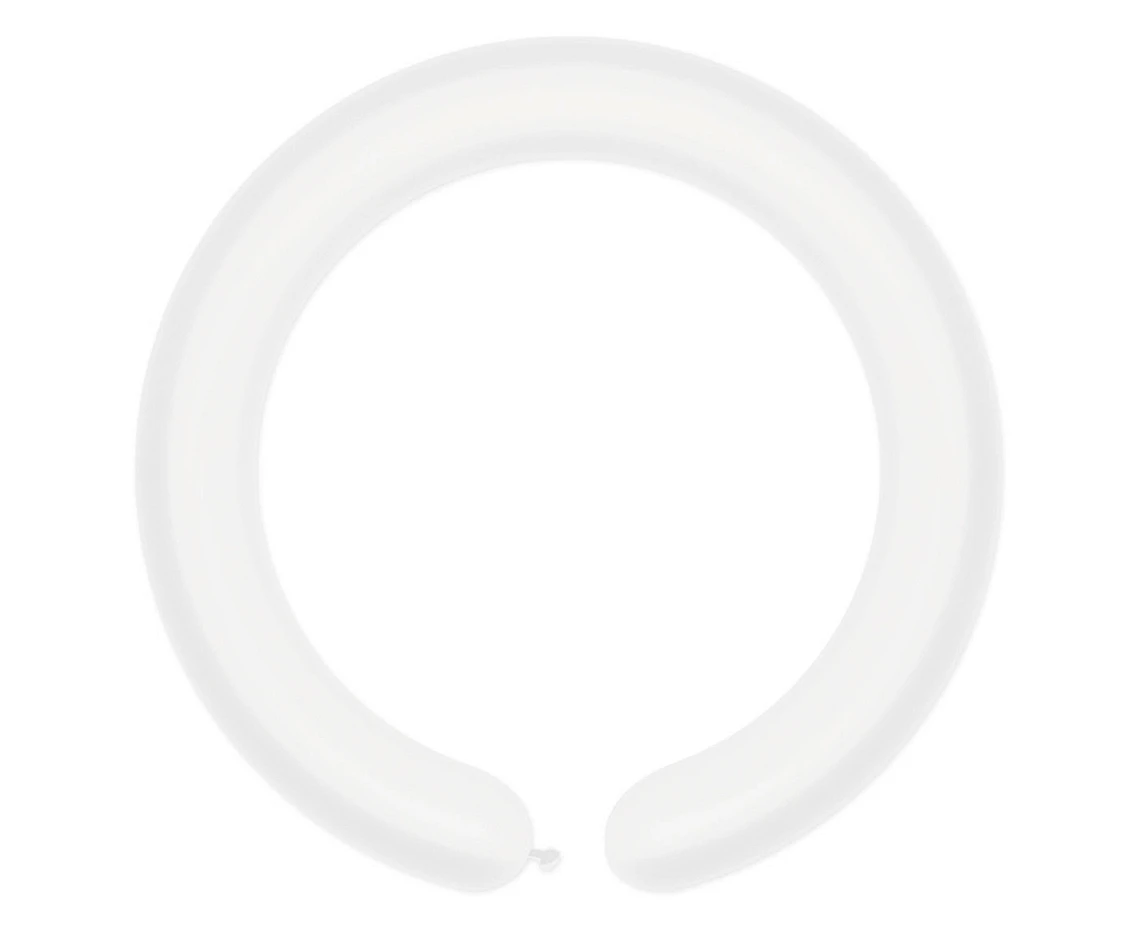 Balony Gemar, rurki włoskie transparentne, 100szt.