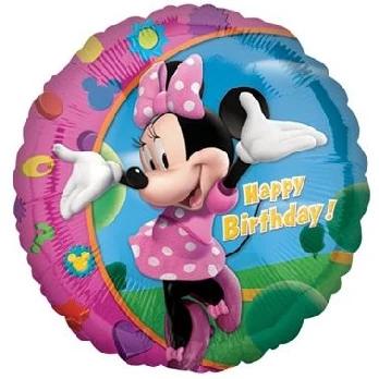 Balon foliowy 18" CIR - "Minnie Happy Birthday" KK