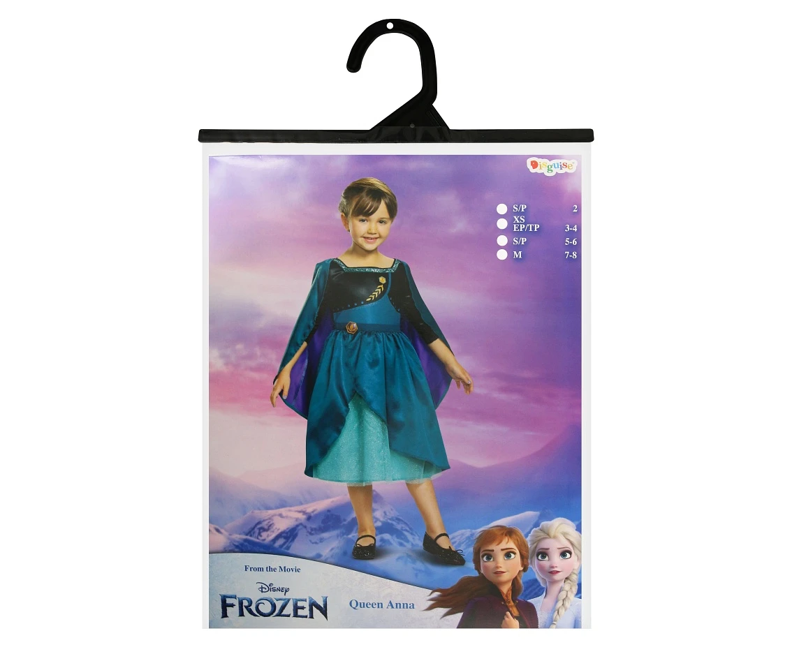 Strój Anna Queen Classic - Frozen 2 (licencja), rozm. XS (3-4 lata) KK