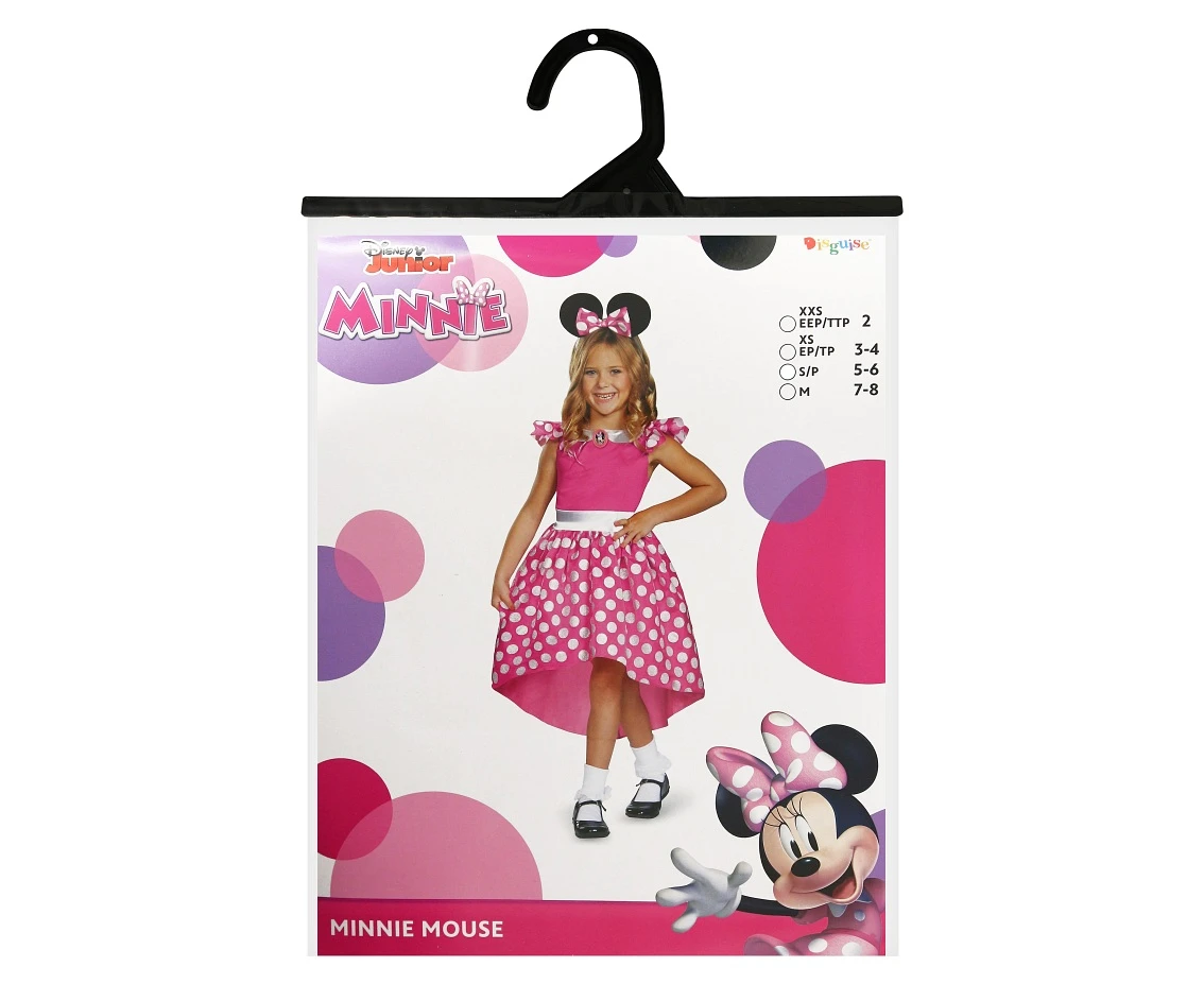 Strój Minnie Pink Classic - Minnie Mouse (licencja), rozm. S (5-6 lat)