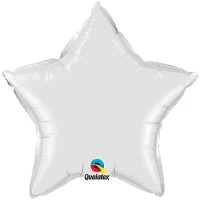Balon foliowy 20" QL STR "Gwiazda biała" KK